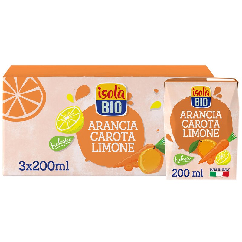 Bevanda-a-base-di-arancia,-carota,-limone-3x200Ml-Isola-bio