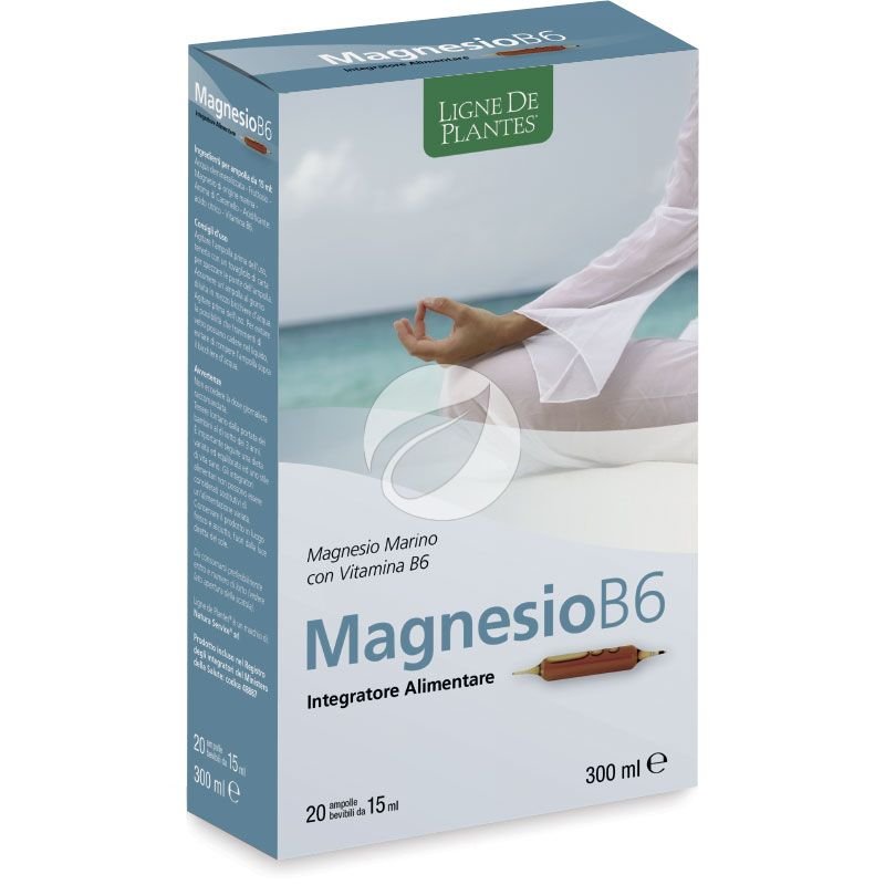 Magnesio-B6-20-Ampolle-15Ml-Ligne-de-Plantes
